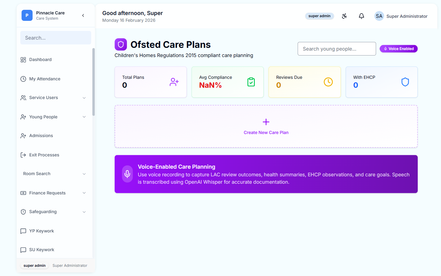 Ofsted Care Plans
